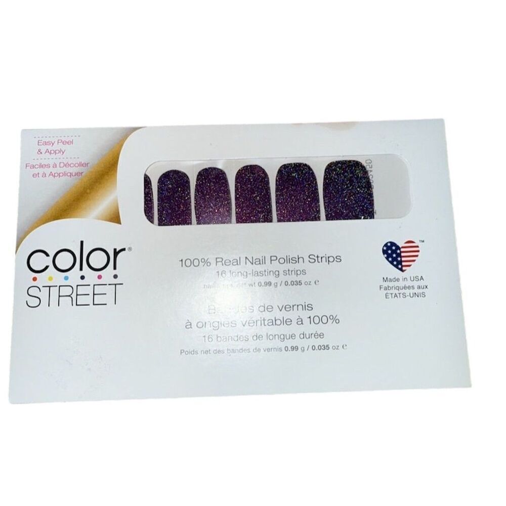 Color Street Purple Night Terror Nail Polish Strips